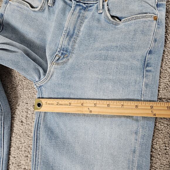 Mother Jeans Women's 27 Blue The Mid Rise Dazzler Ankle In The Blink Of An Eye - Picture 12 of 13